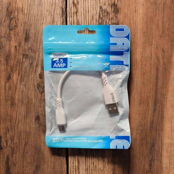 BOLTE POWER BANK MICRO CHARGING CABLE  - White, POUCH MICRO