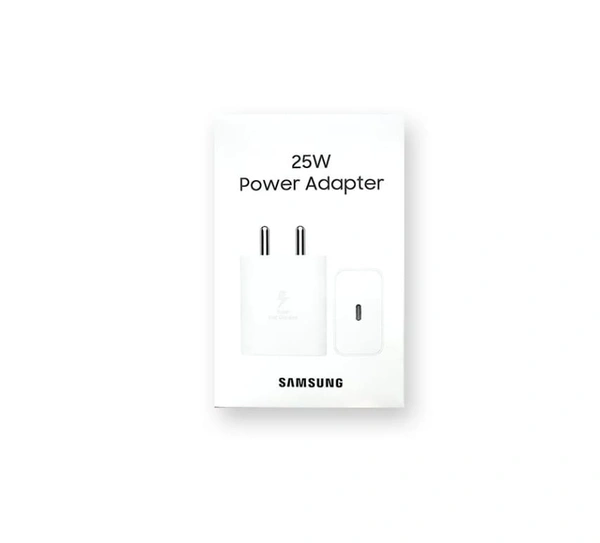 Samsung 25W Adapter (Original) - White, C TO C