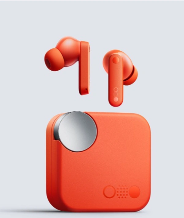 CMF by Nothing Buds 42 dB ANC, Ultra Bass Technology, 35.5 Hrs Playtime Bluetooth - Orange, BUDS
