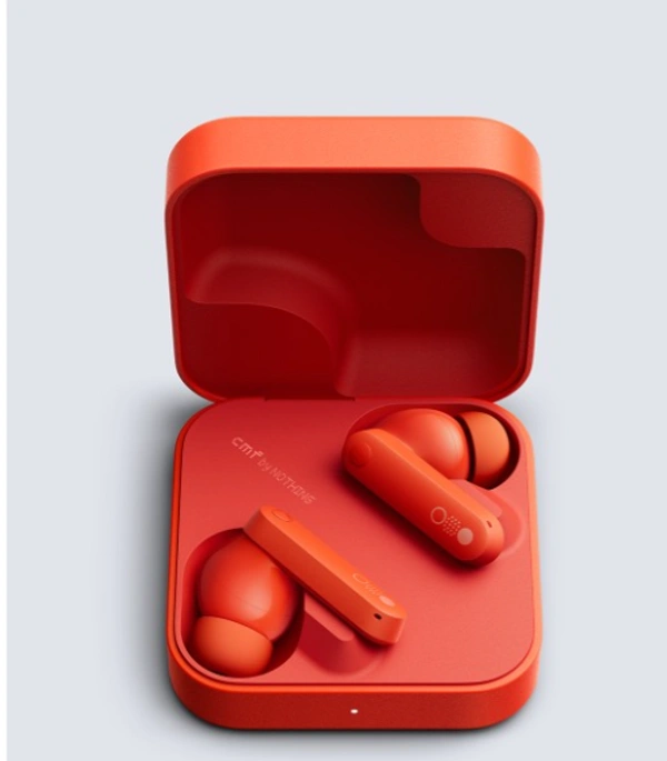 CMF by Nothing Buds 42 dB ANC, Ultra Bass Technology, 35.5 Hrs Playtime Bluetooth - Orange, BUDS