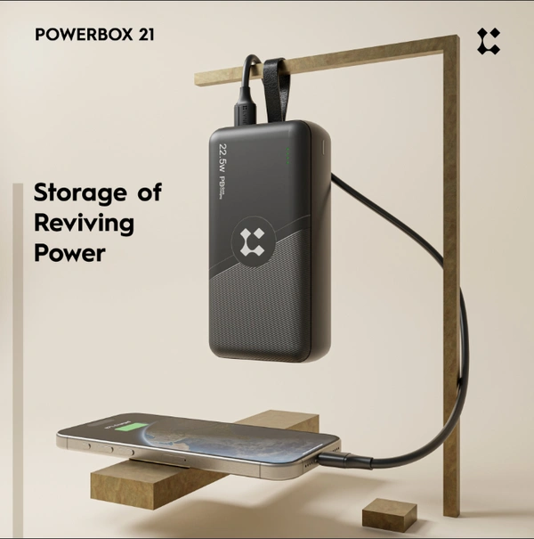 LYNE PowerBox 21 22.5W 30000mAh - Black, 30K mAh 22.5w