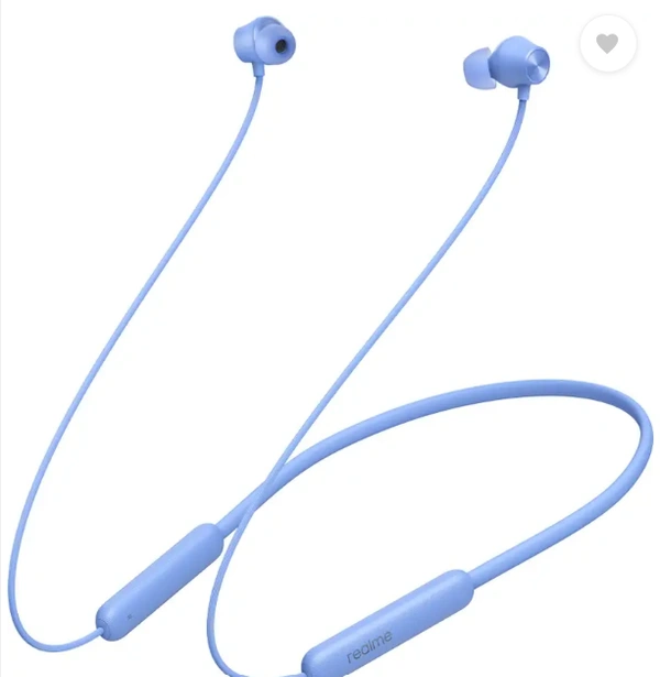 realme Buds Wireless 2 Neo Bluetooth in Ear Earphones with Mic, Fast Charging & Up to 17Hrs Playtime - Sky Blue, Neckband