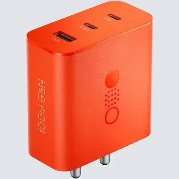 CMF BY NOTHING 100 W Power GaN 5 A 3 Port Mobile Charger with Detachable Cable - Orange, 100W