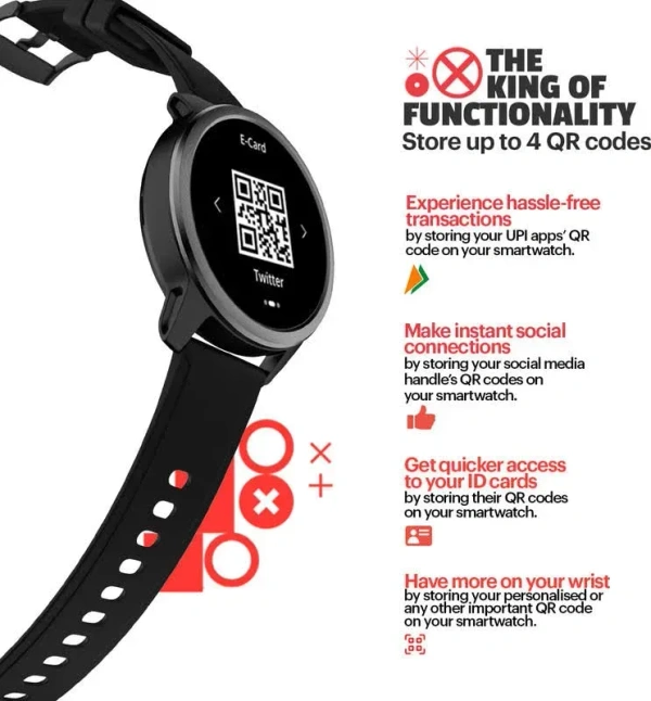 Noise Alt Vibe Bt Calling with 1.38 Inch Hd Display - Black, Smartwatch