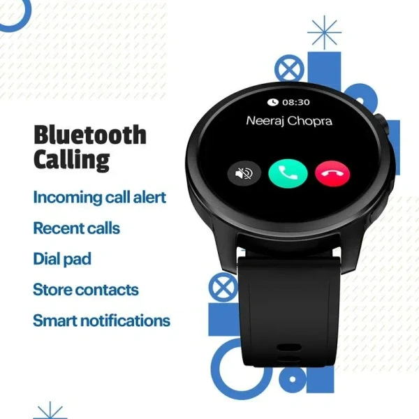 Noise Alt Vibe Bt Calling with 1.38 Inch Hd Display - Black, Smartwatch
