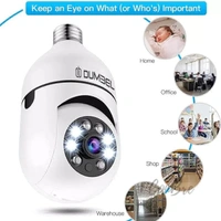 BULBCAM 1080p HD Bulb Light Wireless WiFi Indoor IP Camera, Fish Eye 360 Degree Panoramic Mini Lamp IR CCTV Home Security Camera