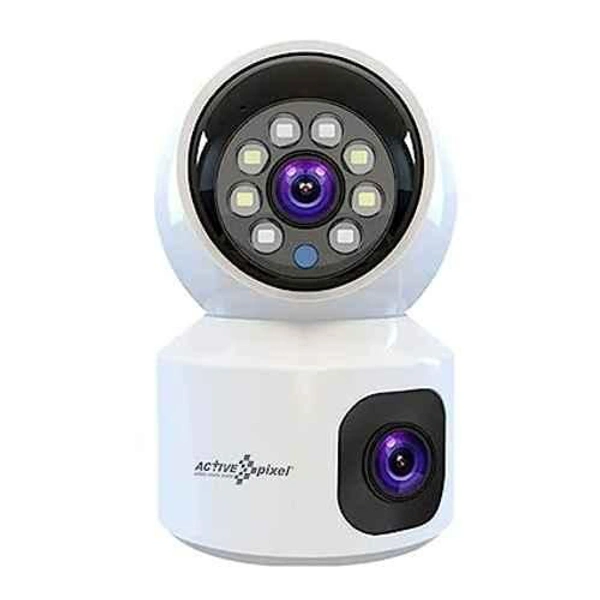 Active Pixel 4MP 1080p ABS Dual Lens WiFi Wireless Camera with IR Night Vision, Motion Detection & Two-Way Audio