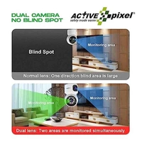 Active Pixel 4MP 1080p ABS Dual Lens WiFi Wireless Camera with IR Night Vision, Motion Detection & Two-Way Audio