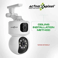Active Pixel 4MP 1080p ABS Dual Lens WiFi Wireless Camera with IR Night Vision, Motion Detection & Two-Way Audio