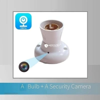 Net Full HD Spy Camera WiFi 1080p Bulb Holder Camera Mini Security Camera with Video Recording Watch Live 24 Hours(V380 PRO APP ) White