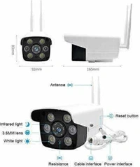 HD 1080P WiFi IP Camera Surveillance 2.0MP 4MP Wireless Outdoor Waterproof Color Night Vision CCTV Camera Cloud Storage P2P Outdoor Bullet