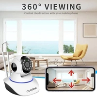 MultipleXR2 Pro {Upgraded} HD Smart WiFi Wireless IP CCTV Security Camera | Night Vision | 2-Way Audio | Support 64 GB Micro SD Card SlotVisit the Conbre Stor