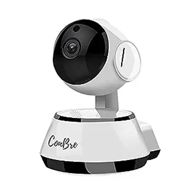 MiniXR V380 Pro Wireless HD Security CCTV Camera Night Vision Supports up to 64gb SD Card (White)