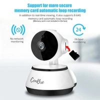 MiniXR V380 Pro Wireless HD Security CCTV Camera Night Vision Supports up to 64gb SD Card (White)