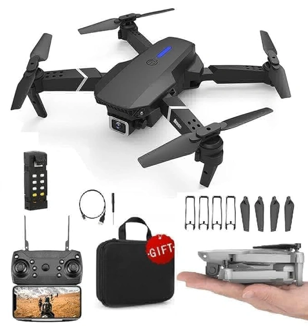 -Foldable-Toy-Drone-with-HQ-WiFi-Camera-Remote-Control-for-Kiids-Quadcopter-with-Gesture-Selfie-Flips-Bounce-Mode-App-One-Key-Headless-STAR-Mode-functional