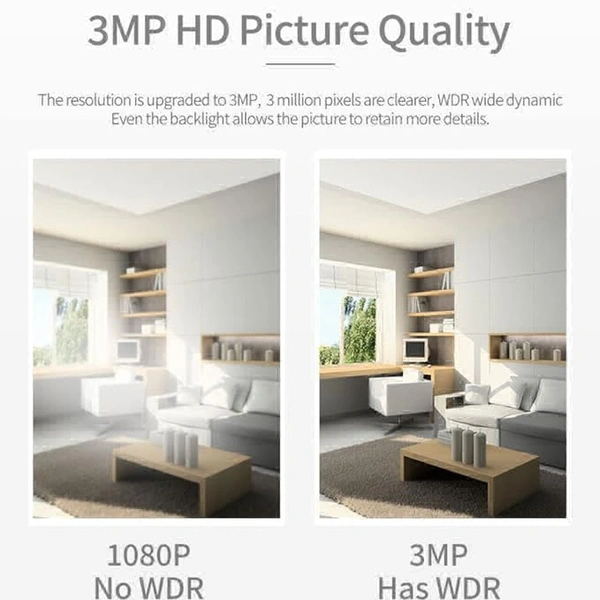 AI Smart Home Security Camera with 1080 Full HD | Wireless/WiFi | 360 Degree Viewing | Motion Detection | Two Way Communication | Infrared Night Vision | Pan- Tilt Zoom | SD Card Slot.