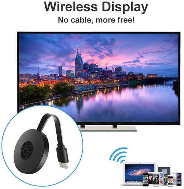 HDMI 4K Mirarcast Wi-Fi Wireless Display Dongle/DLNA Wireless HDMI Screen Mirroring Wi-Fi Adaptor (Cromecast)
