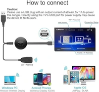 HDMI 4K Mirarcast Wi-Fi Wireless Display Dongle/DLNA Wireless HDMI Screen Mirroring Wi-Fi Adaptor (Cromecast)