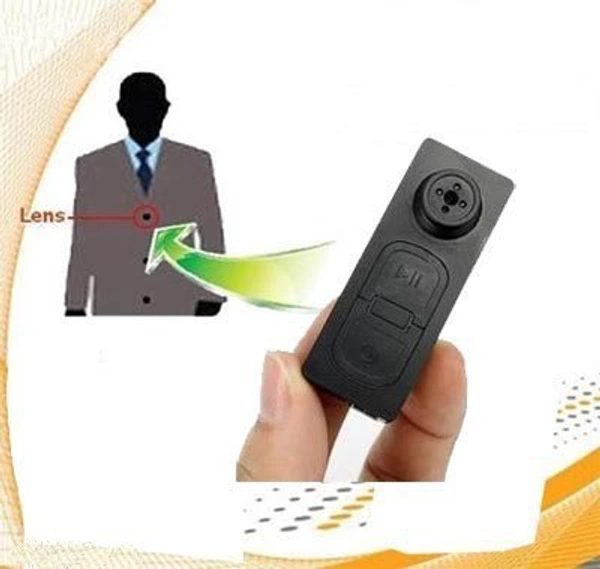 Spy Camera Mini Pocket Button Hidden Spy Video Camera with Motion Detection 1280x480p HD Recording (Black)