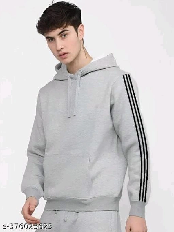 United Style  Mens Grey Hoodie  - Gray, M