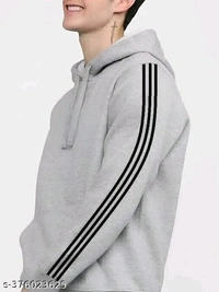 United Style  Mens Grey Hoodie  - Gray, M