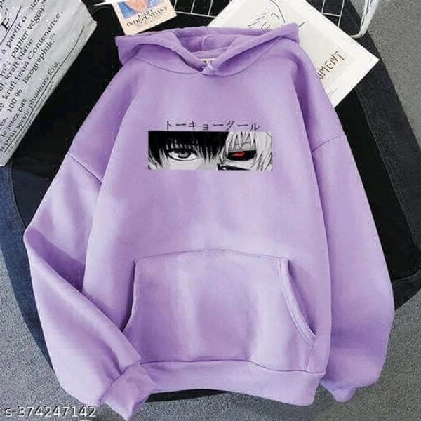 United Style  Anime Printed Hoodie  - Gray, S