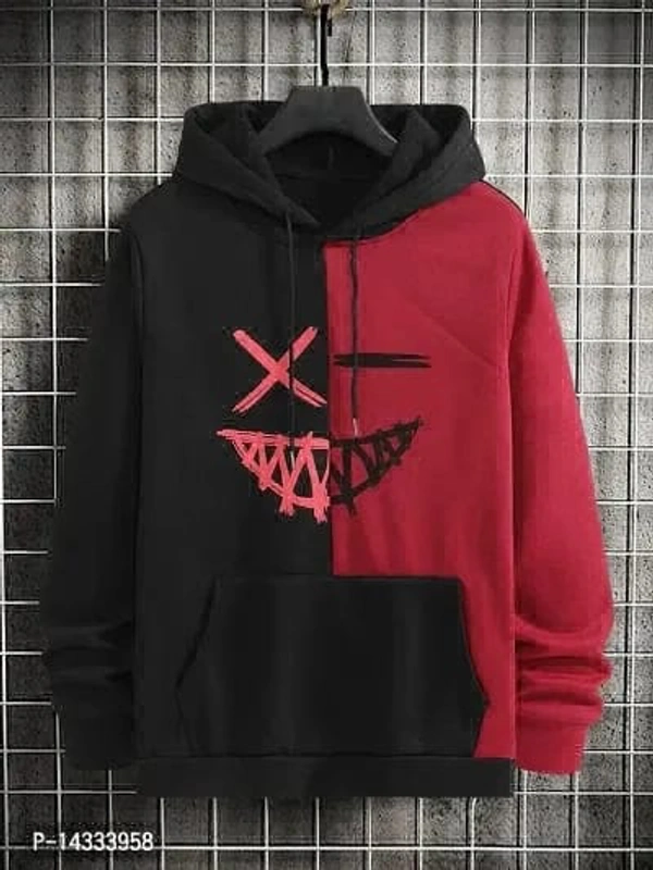 United Style  Graphic Oversized Hoodie  - Black, M