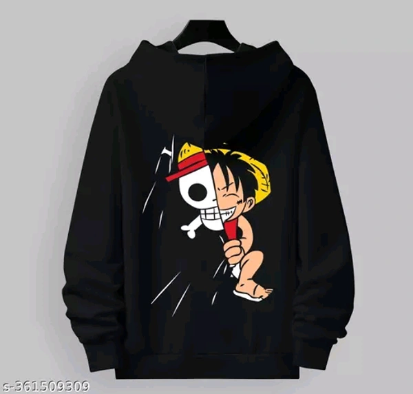 United Style  Unisex Oversized Graphic Hoodie  - Black, M