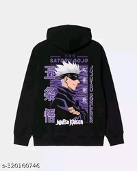 United Style  Unisex Oversized Graphic Hoodie  - Black, M