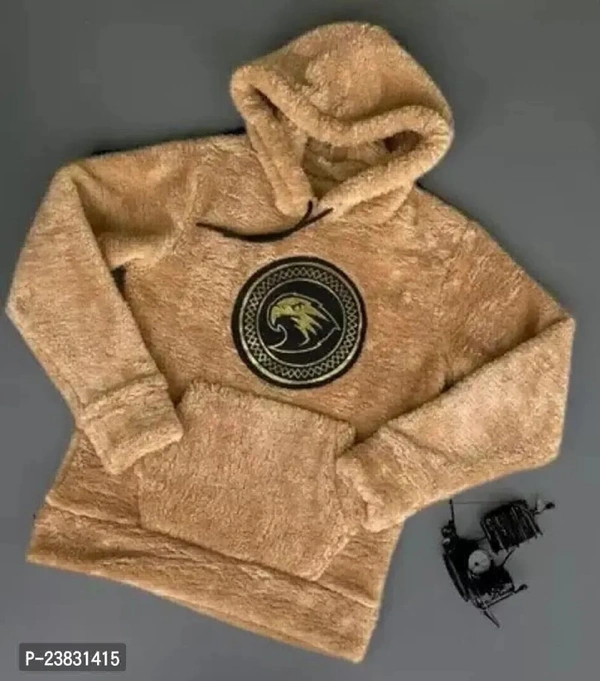Woolen Hoodie  - Raw Sienna, M