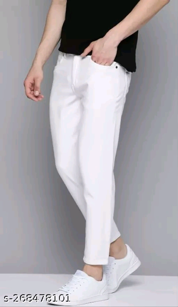 United Style Denim Jeans  - White, 28