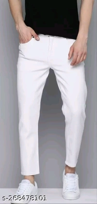 United Style Denim Jeans  - White, 28