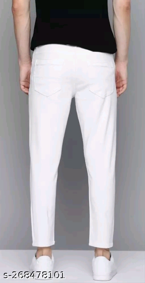 United Style Denim Jeans  - White, 28