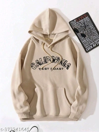 Unitedstyles__ 🇩🇰  Aesthetic Beige Glisty Hoodies  - BEIGE, Xl