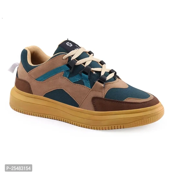 Unitedstyles 🇬🇧  Mens Premium Gold Asterix Beige Sneakers/ Shoes  - Beige + Gold, 6