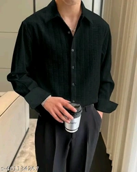 Unitedstyles 🇰🇷  Mens Korean Shirts  - Black, L