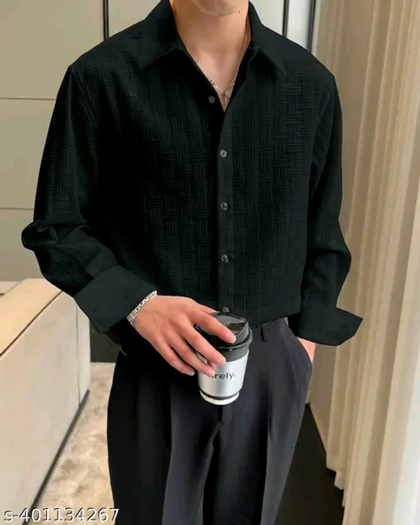 Unitedstyles 🇰🇷  Mens Korean Shirts  - Black, L