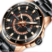 EST 🇨🇭  Mens Luxury Imported Wathes  - Rich Black