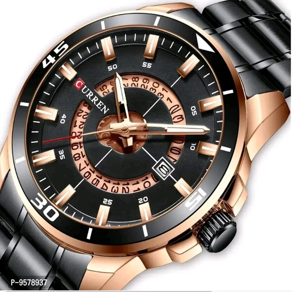 EST 🇨🇭  Mens Luxury Imported Wathes  - Rich Black