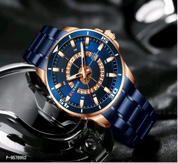 EST 🇨🇭  Mens Luxury Imported Wathes  - Caneticut blue
