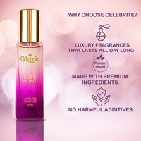 Miss World – Bollywood-Inspired Long-Lasting 20 ML Apparel Perfume | Elegance Redefined for Your Wardrobe - 20 ML, 20 ML