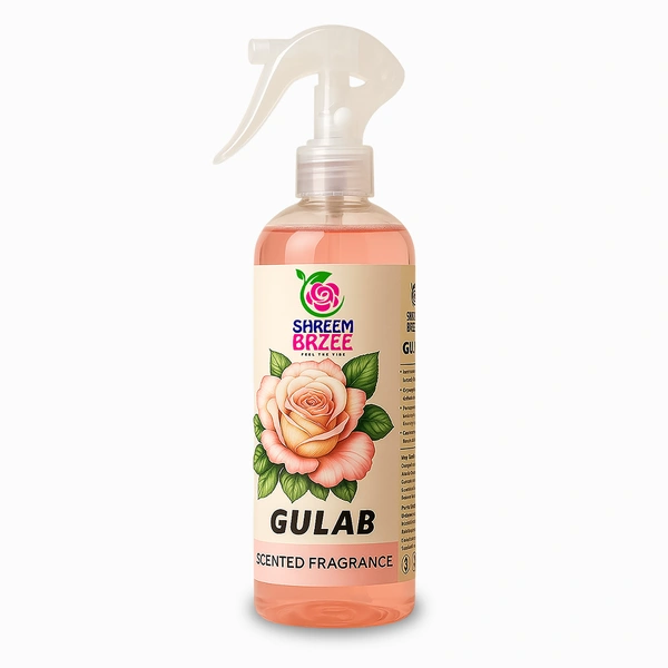 Fragrascent Gulab Room Freshener Spray - Natural Rose Fragrance, Long-Lasting Freshness, 250 ML Air Freshener for Home & Office - 250 ML, 250 ML