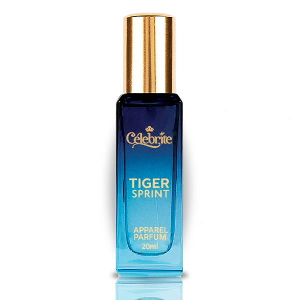 Tiger Sprint - Unleash Bold Energy with This Long-Lasting Bollywood-Inspired Apparel Perfume, 20 ML - 20 ML, 20 ML