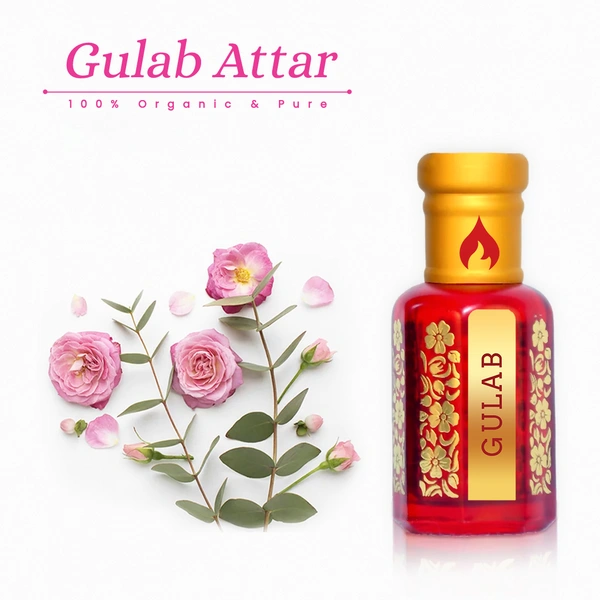 Pure Attar of Gulab : Enchanting Evening Oil 10 ML x 1 PCS - 10 ML x 1 PCS, 10ML