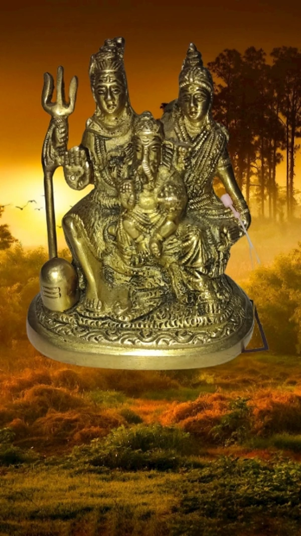 PJH Shiv Parivar  - Brass, 870 gms.