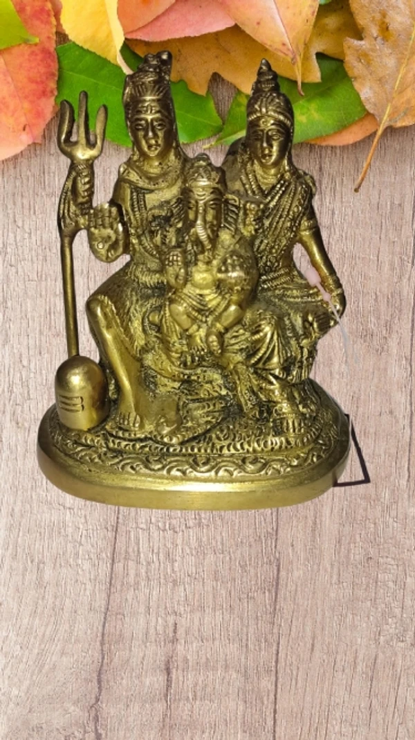 PJH Shiv Parivar  - Brass, 870 gms.