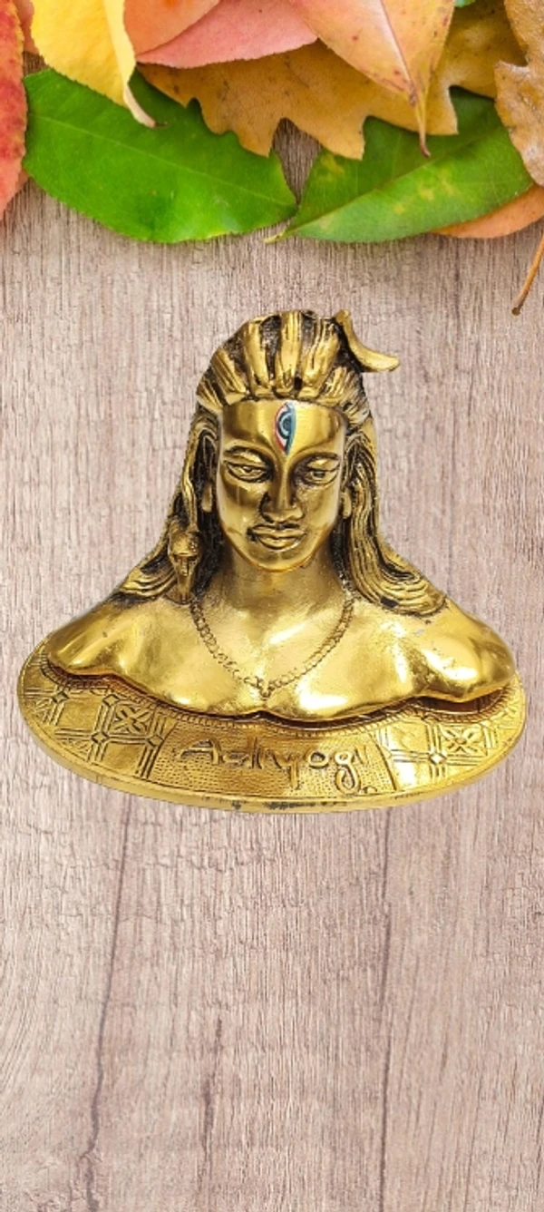 PJH Adiyogi (Shiva) - 16L x 11W x 12H cms., 460, White Metal (Aluminium)