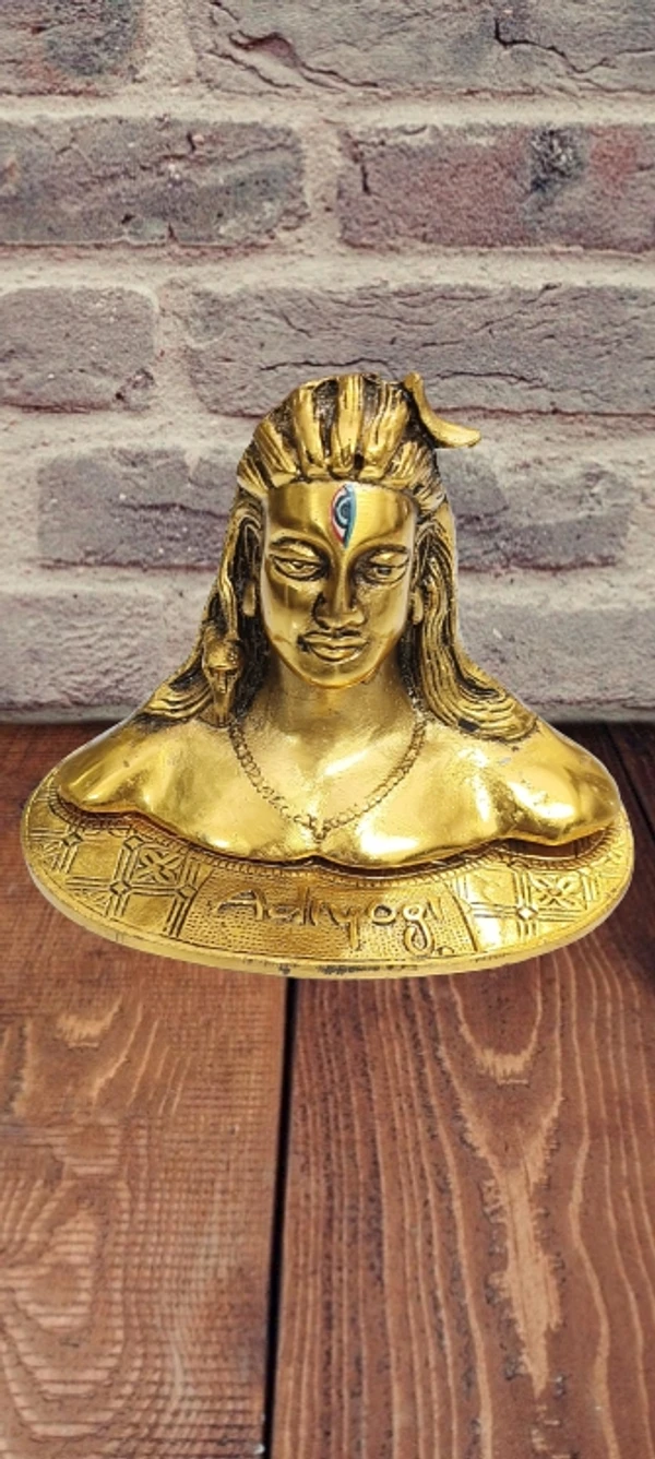 PJH Adiyogi (Shiva) - 16L x 11W x 12H cms., 460, White Metal (Aluminium)