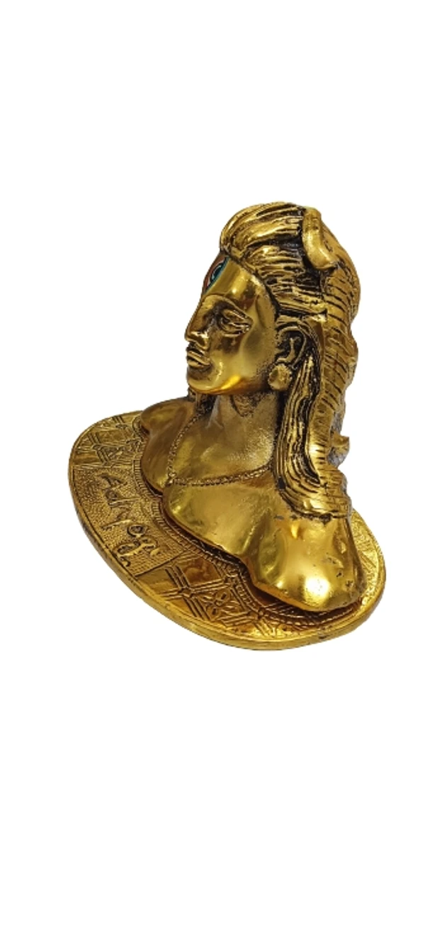 PJH Adiyogi (Shiva) - 16L x 11W x 12H cms., 460, White Metal (Aluminium)