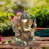 PJH Ganesh  - L 4 x B 3.27 x H 5.2 Inches., Polyresin, 400 Gms., Box